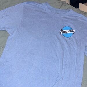 Blue Moon Light Blue Men's Short Sleeve Tee